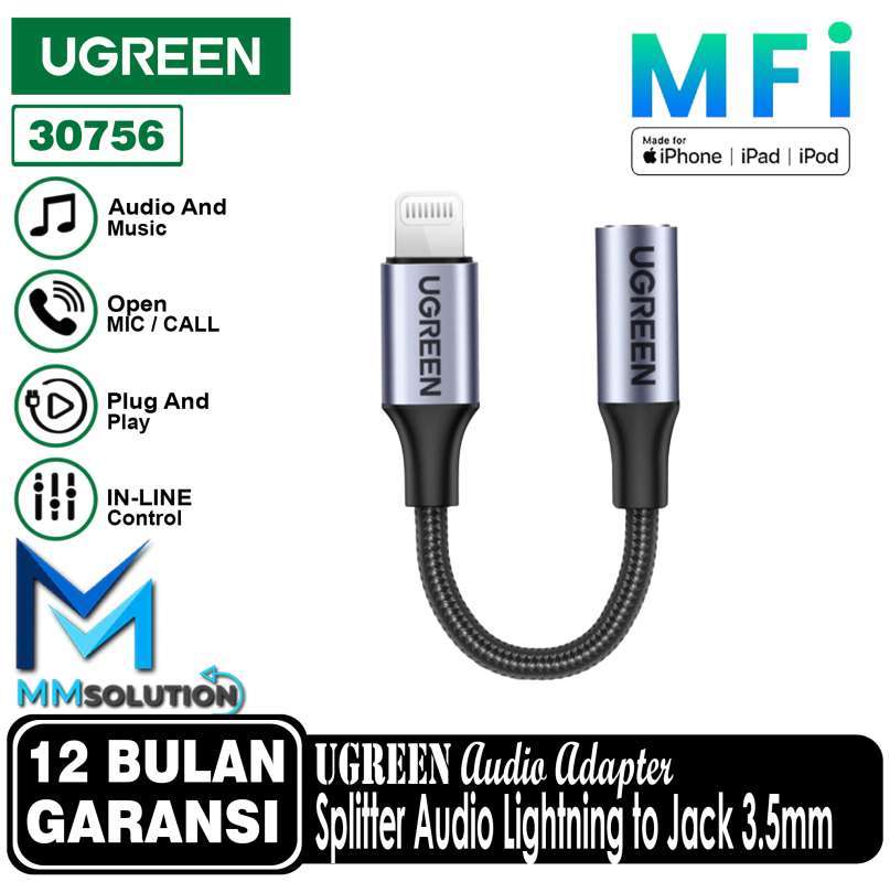 UGREEN MFI Lightning to Jack Audio Adapter iPhone Converter