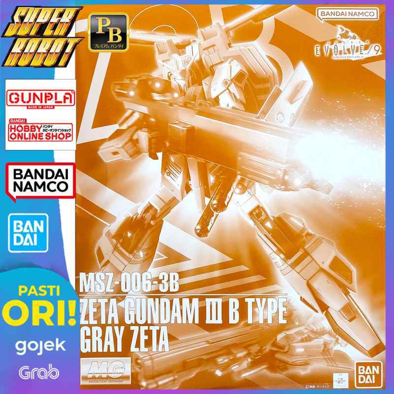 Jual Bandai Mg Msz-006-3b Zeta Gundam Iii B Type Gray Zeta P