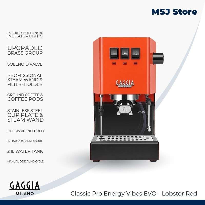 Promo Mesin Kopi Espresso Manual Gaggia Classic Pro Orange - Main Image