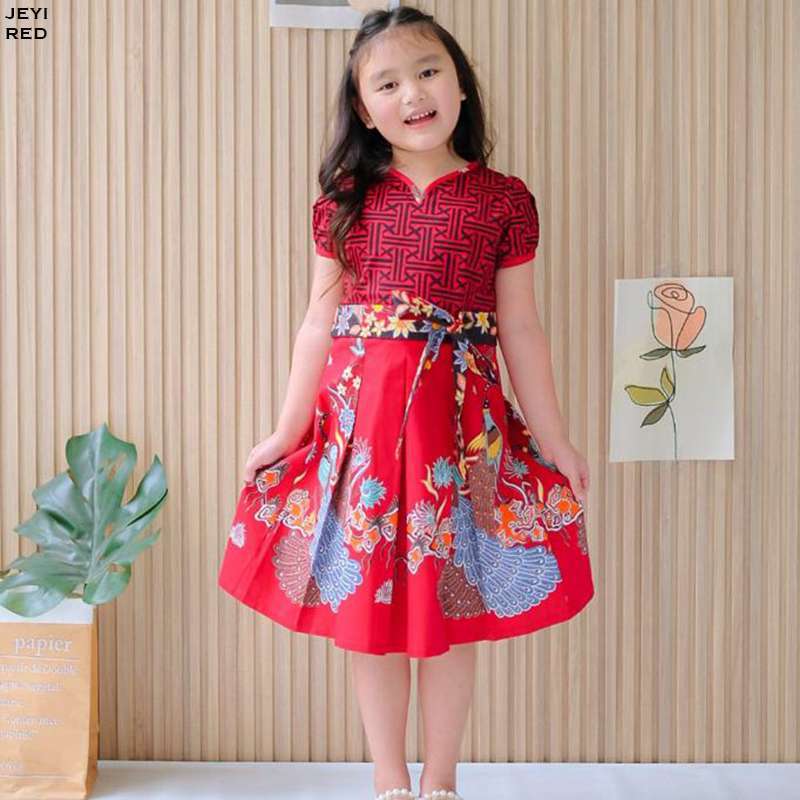 Dress batik anak modern discount