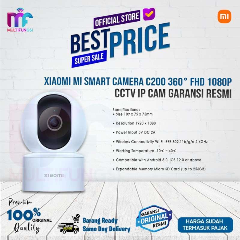 XIAOMI Mi Smart Camera C200 1080P Caméra Surveillance WiFi