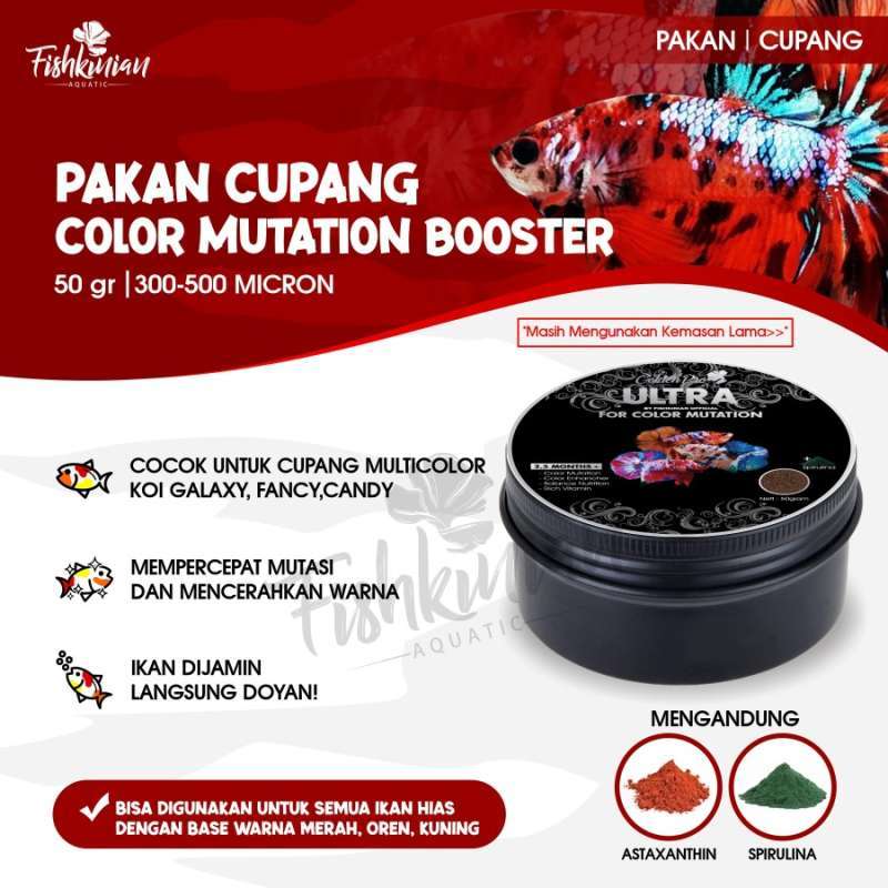 Promo Pelet Ikan Cupang Betta Fish Ultra Untuk Mutasi Warna