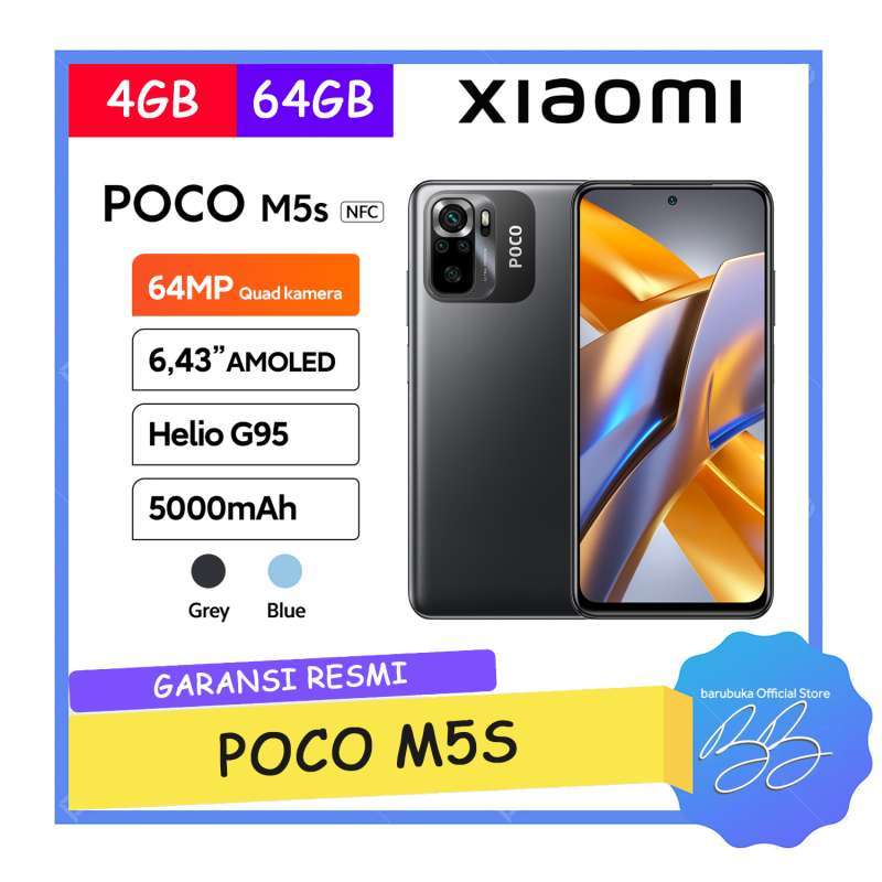 Xiaomi Poco M5s NFC Ram 4GB Rom 64GB – Garansi Resmi – Jualku – Solusi  Cerdas Belanja Anda