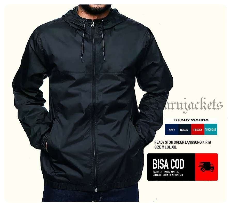 Jaket Parasut Running Jaket Bersepeda Jaket Olahraga Outdoor Wf Unisex Ynk