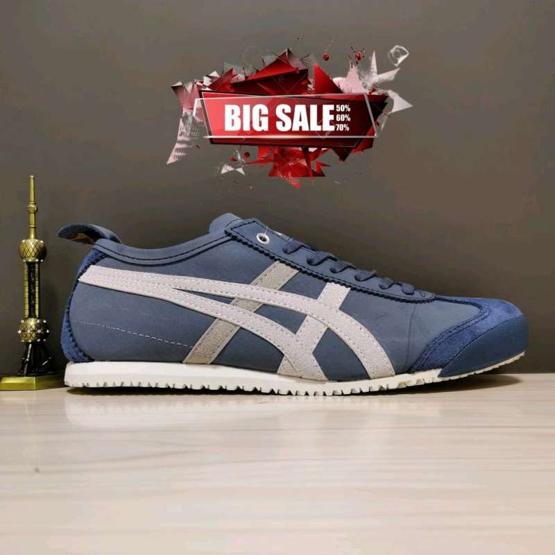 Jual Onitsuka Tiger Mexico 66 Dark Blue Unisex 37 di Seller