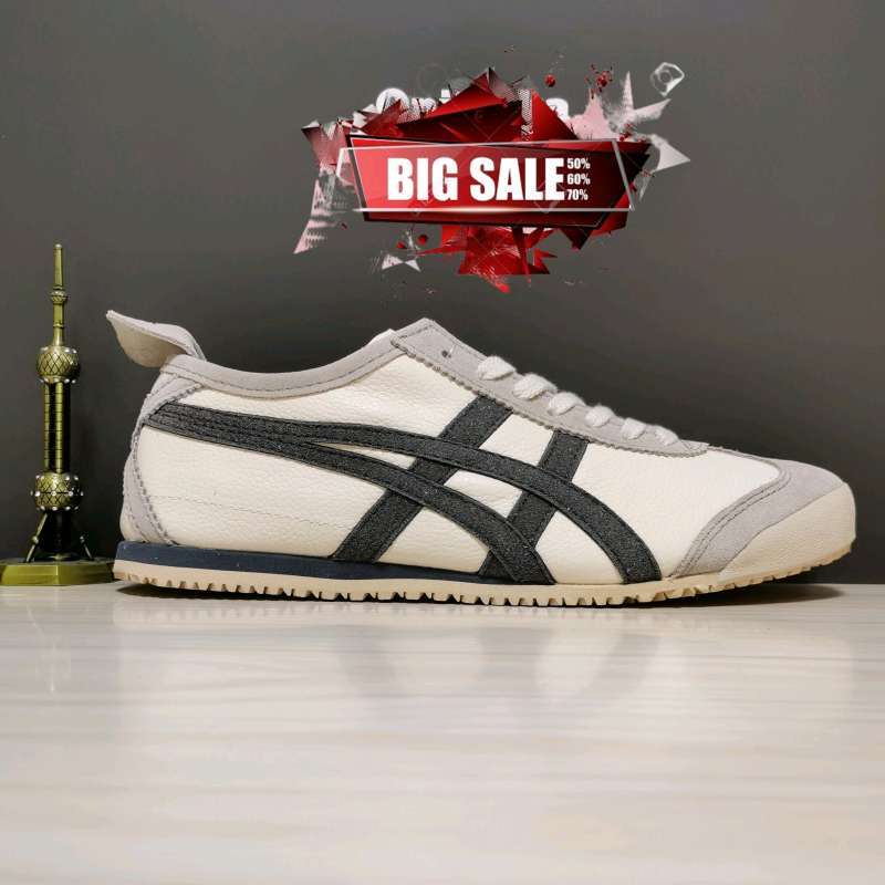 Sepatu Unisex Onitsuka Tiger Mexico 66 Cream Suede Grey