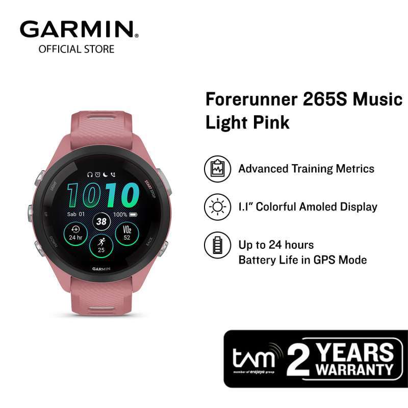 Garmin265S ピンク 眩しかっ