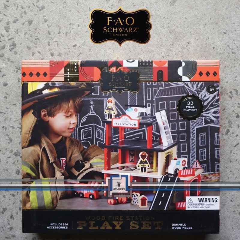 Promo Fao Schwarz Wood Fire Station Playset Mainan Kayu Wooden Toys Diskon 2 Di Seller Toysgraphy Official Store Penjaringan Kota Jakarta Utara Blibli