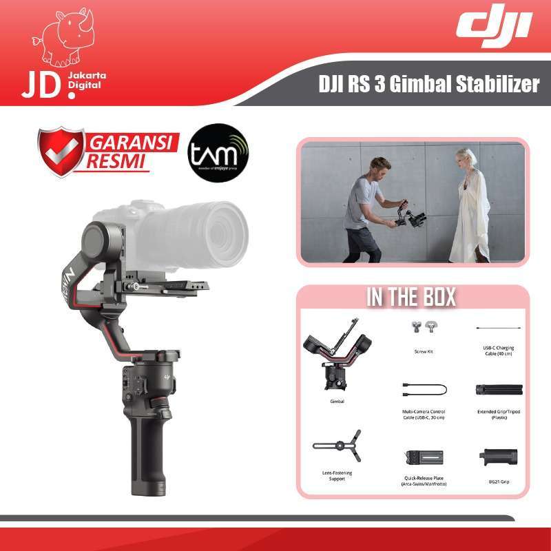 DJI RS RS3 3-Axis Gimbal Stabilizer GARANSI RESMI