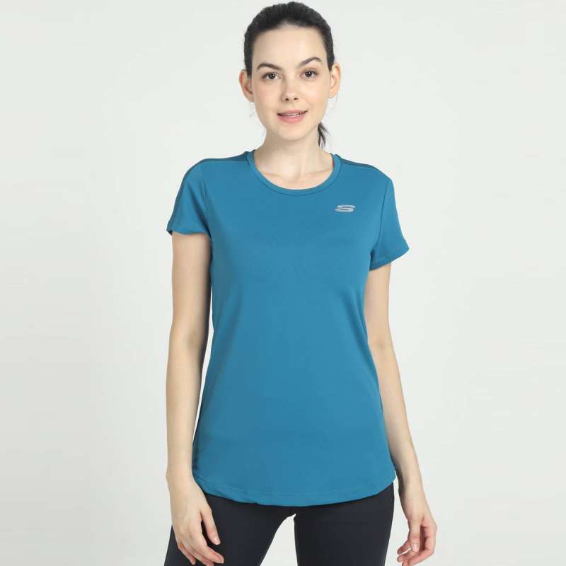 Skechers t shirt 2025 womens blue