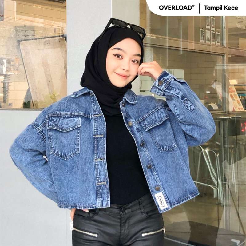 Promo Jiniso Jaket Crop Jeans Oversize Baggy Pocket Blue Acid Diskon 68 Di Seller Jiniso Women Official Store Kamal Muara Kota Jakarta Utara Blibli