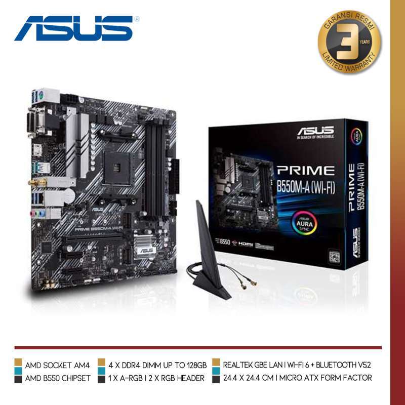 Jual Asus Prime B550m-a Wifi Ii Motherboard Amd B550 Ryzen Am4