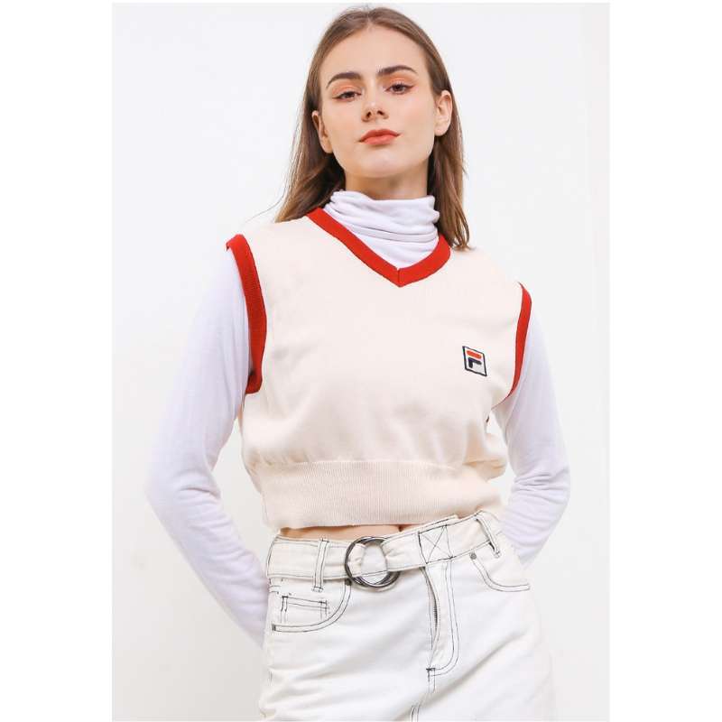 Fila crop sweater women's top