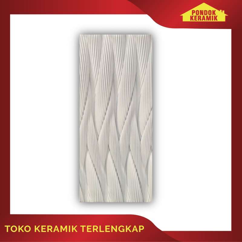 Keramik Dinding Agatte 25X50 Beverly Bianco KW I