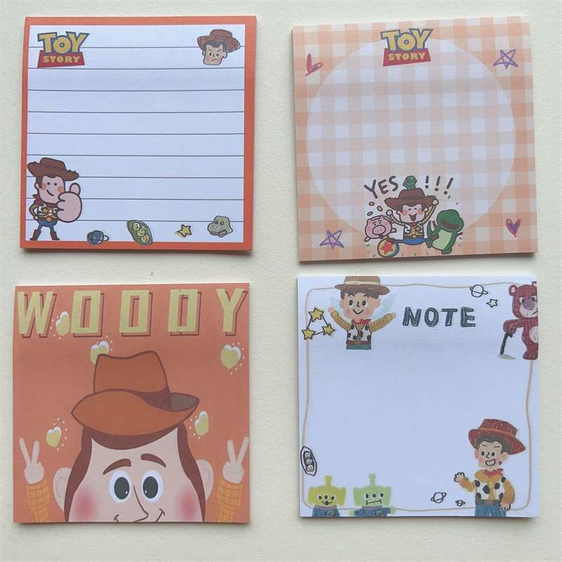 (Isi motif) 80 Lembar toy story sticky notes/ memo/ Index notes/ Post-it  notes pesan memo lengket perlengkapan alat tulis sekolah