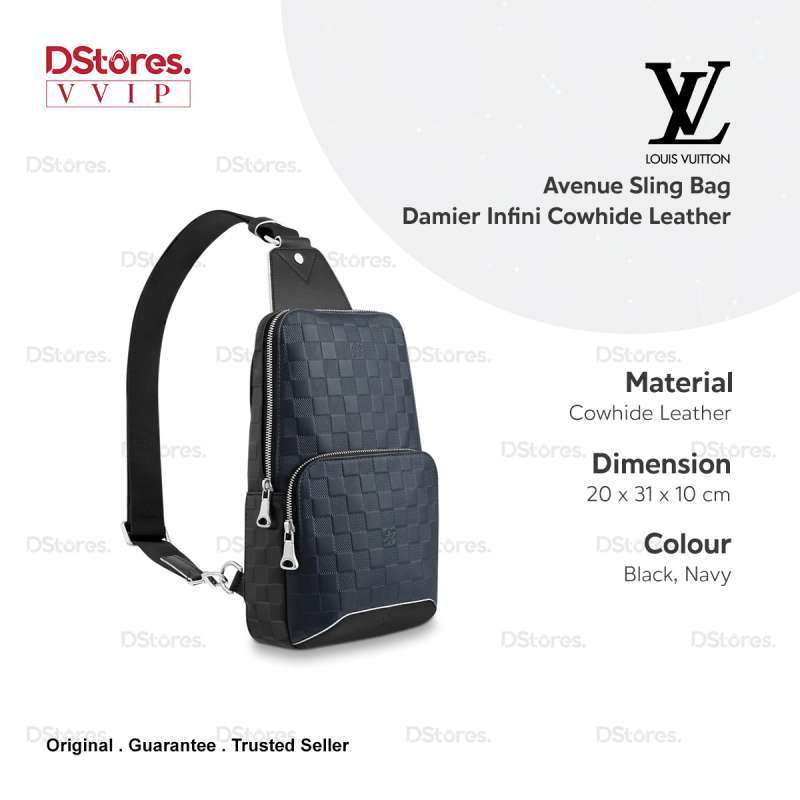Louis Vuitton Avenue Sling Bag Damier Infini Cowhide leather
