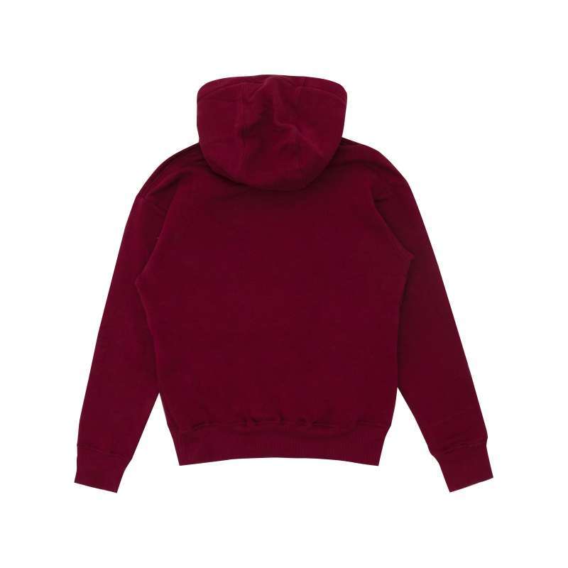 Hoodie maroon polos top