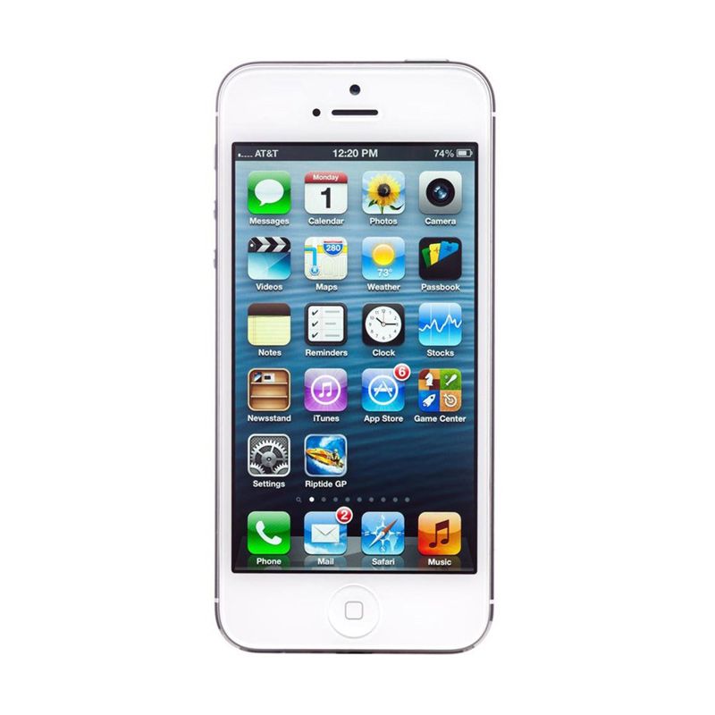 Jual Apple iPhone 5 (White And Silver, 16 GB) (Refurbish) Online April