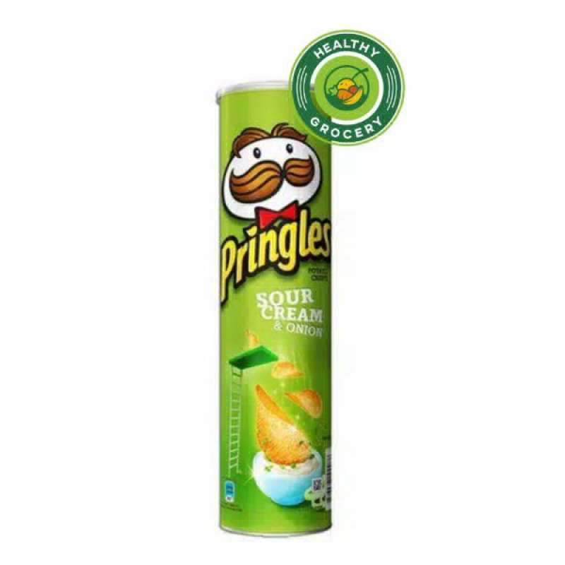 Jual Pringles Potato Chips Sour Cream & Onion 107 gr di Seller healthygrocery Meruya Utara