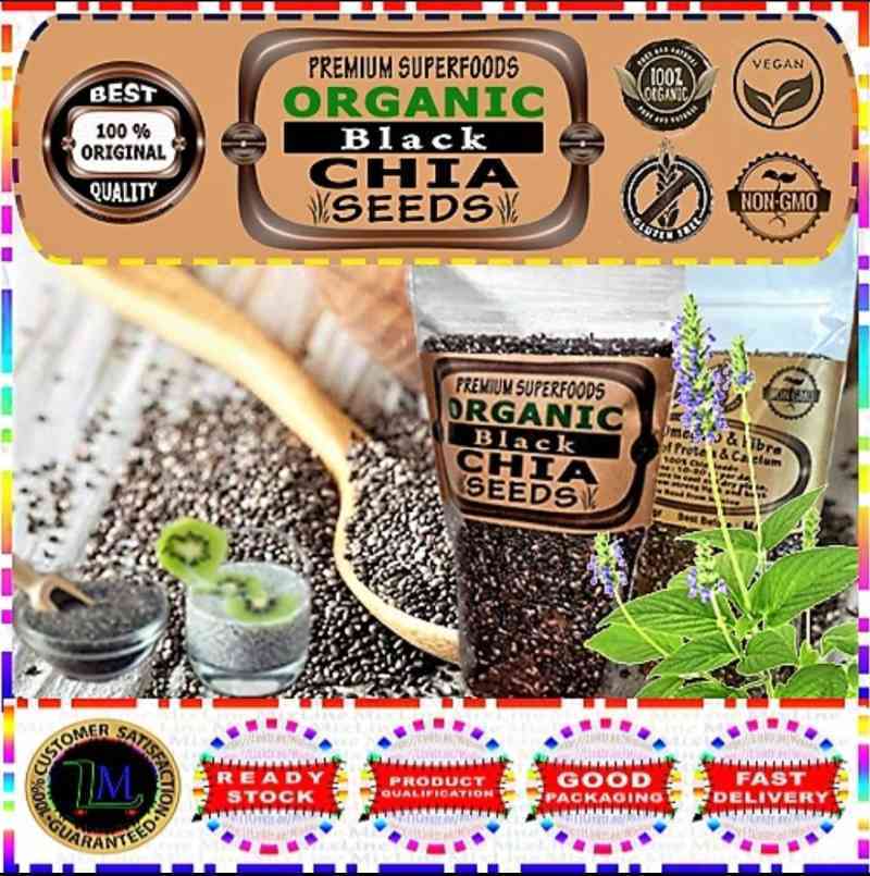 Jual Chia Seeds Organic Black Chia Seed Mexico 250gr di Seller