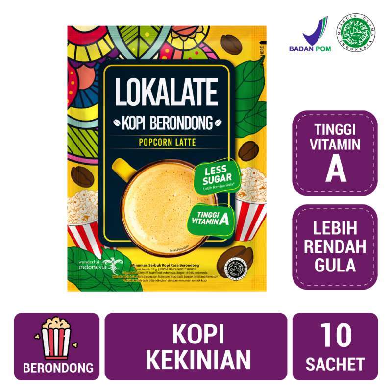 Promo Lokalate Kopi Berondong 10 Sachet Kopi Sachet Kopi Kekinian