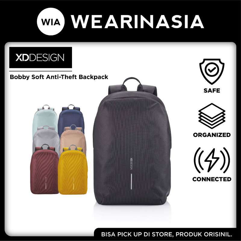Jual XD Design Bobby Soft Anti-Theft Backpack Original - Grey di Seller ...