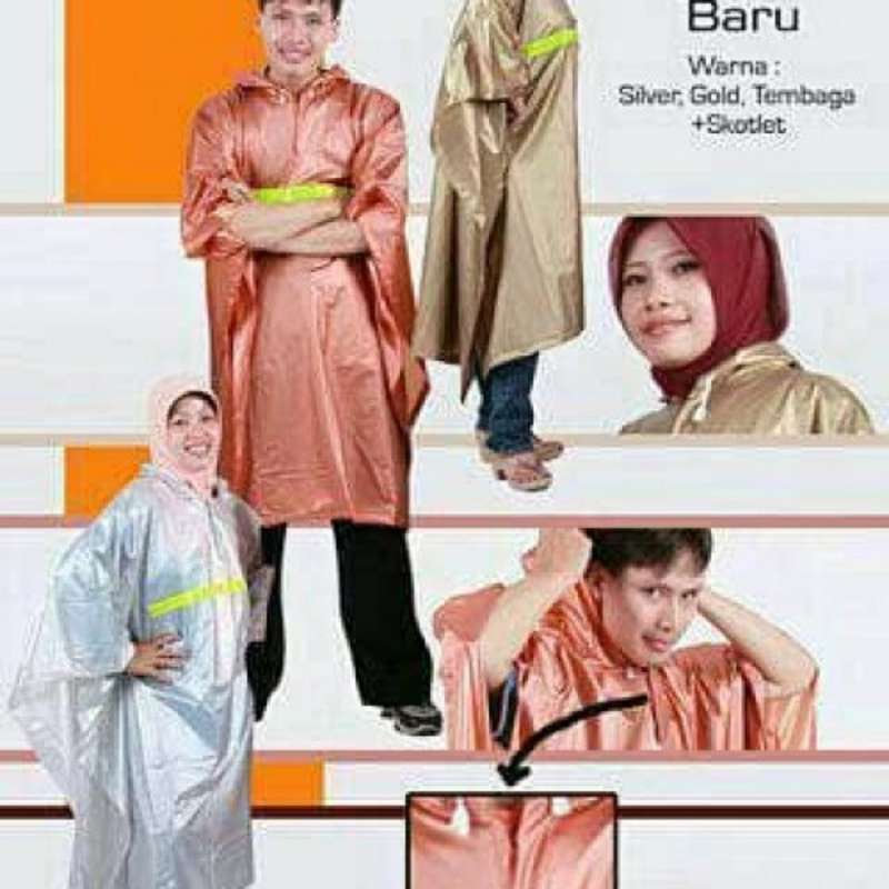 Promo Jas Hujan Poncho BIGTOP AF GAJAH Dewasa Motor Karet batman axio