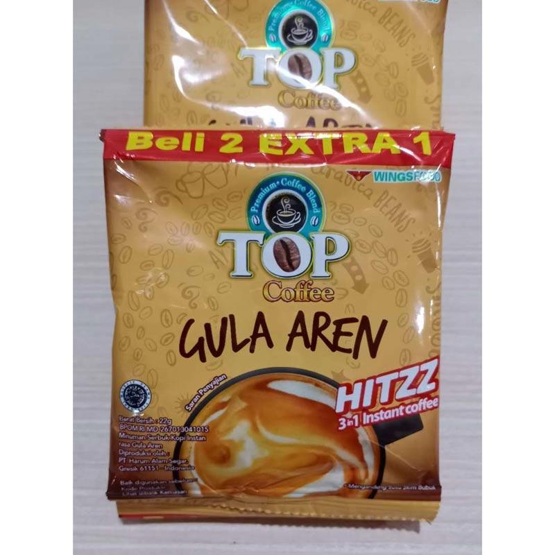 Promo TOP COFFEE GULA AREN (1 RENTENG ISI 15 SACHET) KOPI GULA AREN