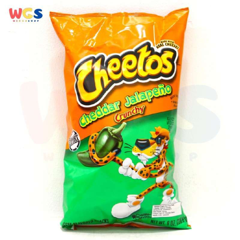 Jual Snack CHEETOS Crunchy Cheddar Jalapeno Cheese Flavored 8oz 226.8g