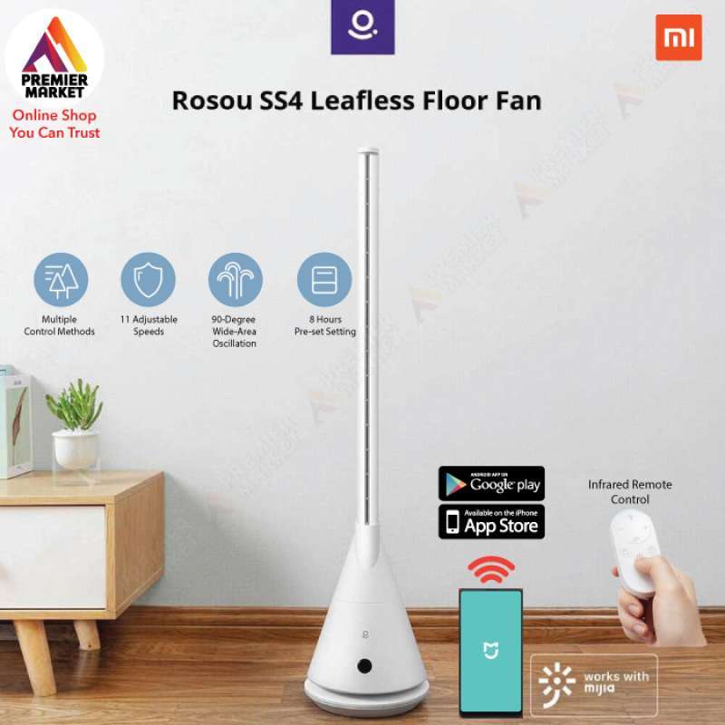 Jual Xiaomi Mijia Lexiu SS4 Bladeless / Leafless - Kipas Angin Tower ...