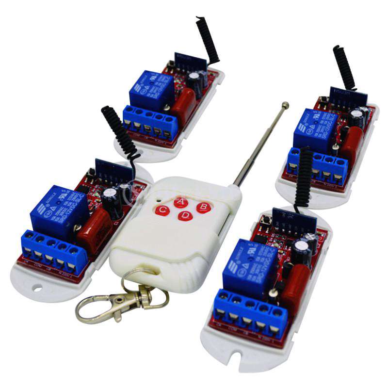 Promo 433MHz Relay Wireless RF Learning Receiver Remote Control 50Meter ...