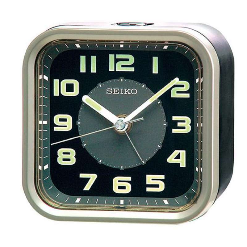 Jual (seiko)SEIKO Snooze Alarm Clock with Beep SoundBlack Gold/9.4X9