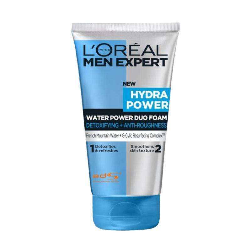 Jual L'Oreal Hydra Power Water Power Duo Foam Facial Wash for Men [100