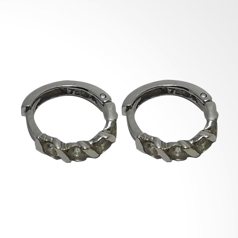 jual bondo hoop mata empat emas putih asli kadar emas anting 18k 1 98 gram harga jual bondo hoop mata empat emas putih asli kadar emas anting 18k 1 98 gram harga