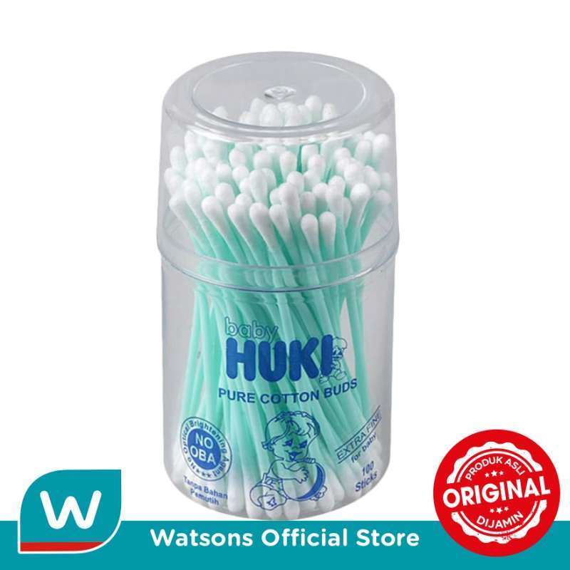 Jual HUKI Cotton Bud Baby Pot 100S di Seller WATSONS WAREHOUSE