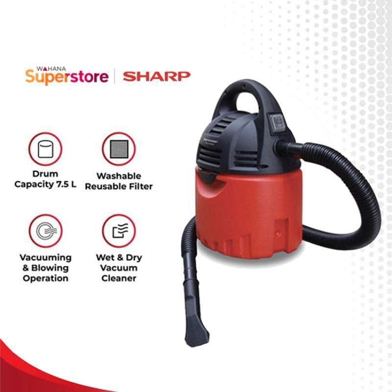 Jual Sharp EC-CW60 Vacuum Cleaner - Merah [Basah dan Kering] di Seller ...