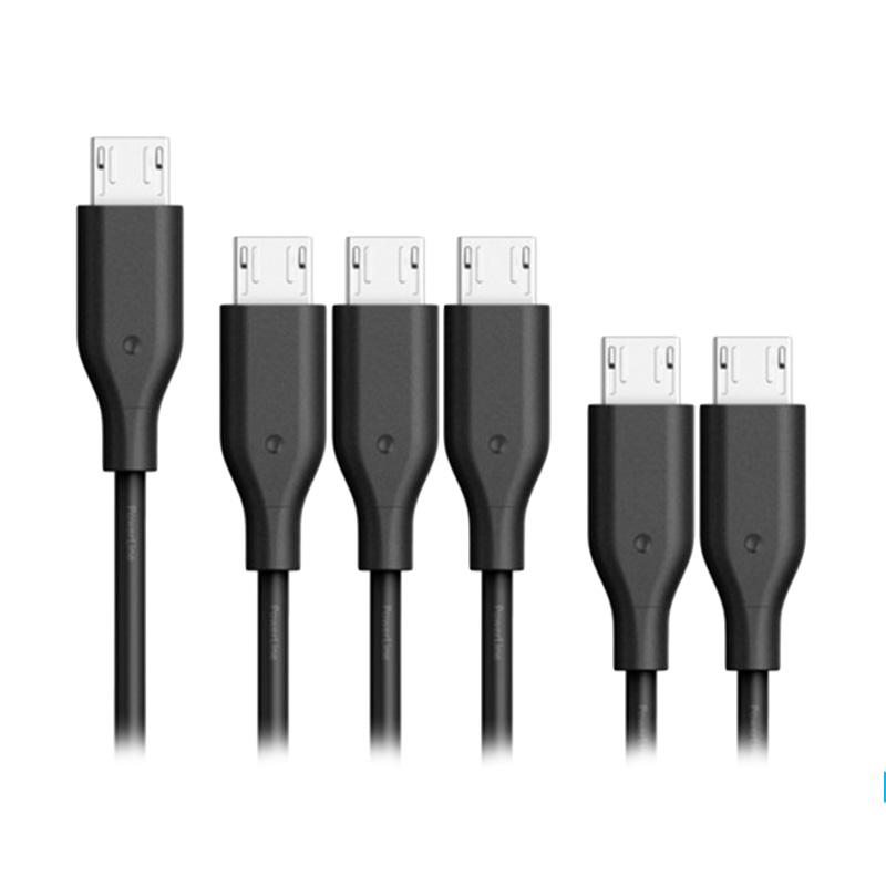 Jual Data Cable Anker PowerLine Micro USB [6 Pack 2x1FT/0.3m, 3x3FT/0
