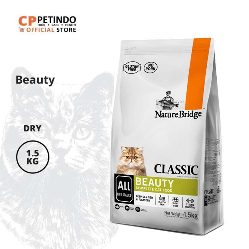 Promo CPPETINDO Nature Bridge Beauty For All Life Stages Cat Food [1.5