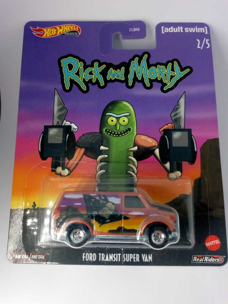 Hot Wheels 2020 Pop Culture Rick And Morty Diecast Complete Set In Protectors - Foto 2