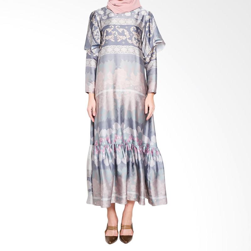 Jual Ria Miranda Oliver Dress Muslim - Blue Online Juni