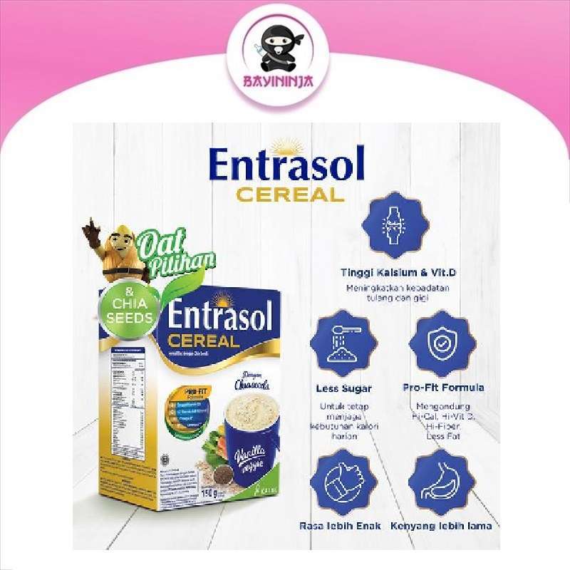 Jual Entrasol Quick Start Vanila Veggie Sereal [5 X 30 G] Di Seller ...