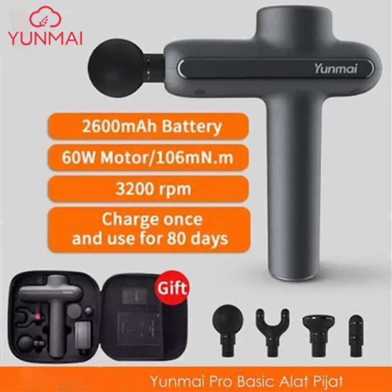Jual Yunmai Pro Basic Massage Gun Muscle Alat Pijat Elektrik Relaksasi