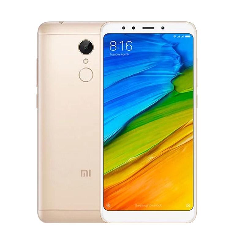 Jual Xiaomi Redmi 5 Smartphone - Gold [3 GB/32 GB/Resmi
