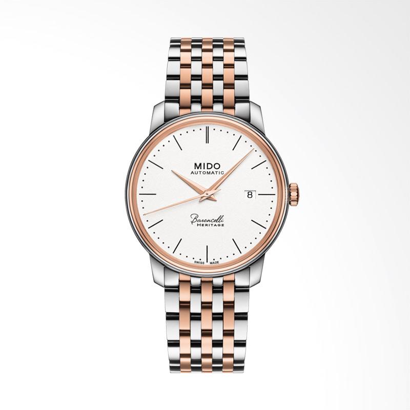 jual mido baroncelli heritage automatic analog jam tangan pria silver m027 407 22 010 00 jual mido baroncelli heritage automatic analog jam tangan pria silver m027 407 22 010 00