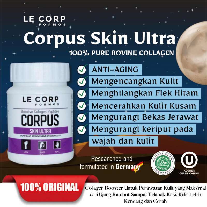 Jual Collagen Powder / Bioactive Collagen Peptide Powder -CORPUS SKIN ...