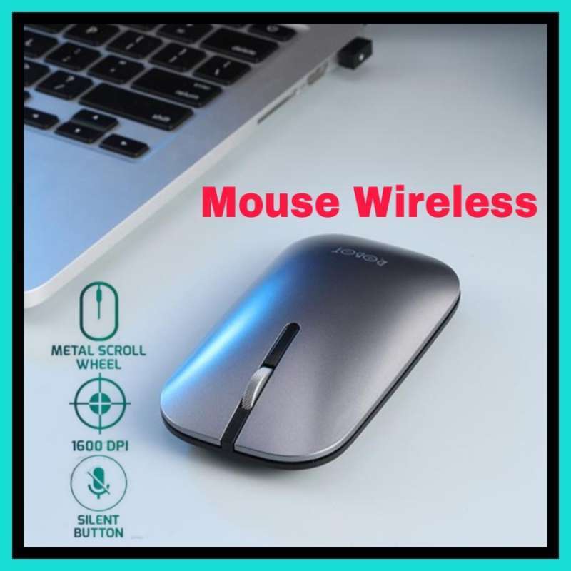 Promo NS - MOUSE BLUETOOTH SILENT SLIM WIRELESS ROBOT METAL SCROLL M510 ...