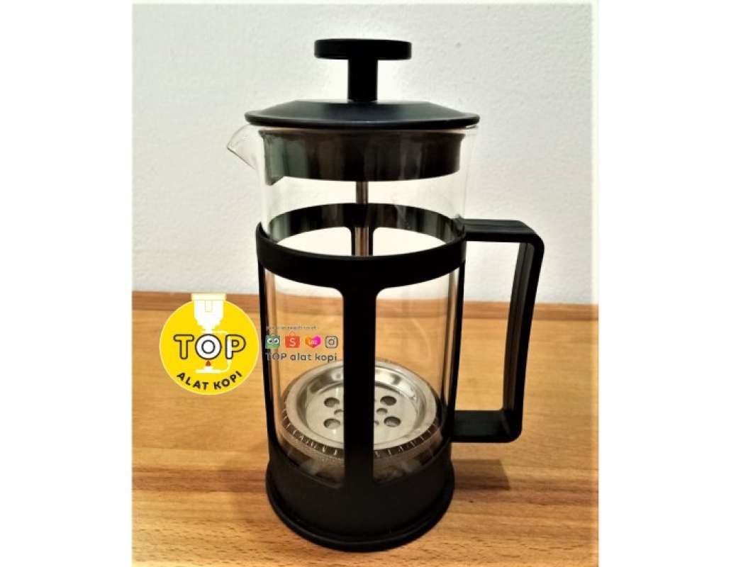 Jual French press 350ml coffee plunger Kapal Api alat kopi seduh manual