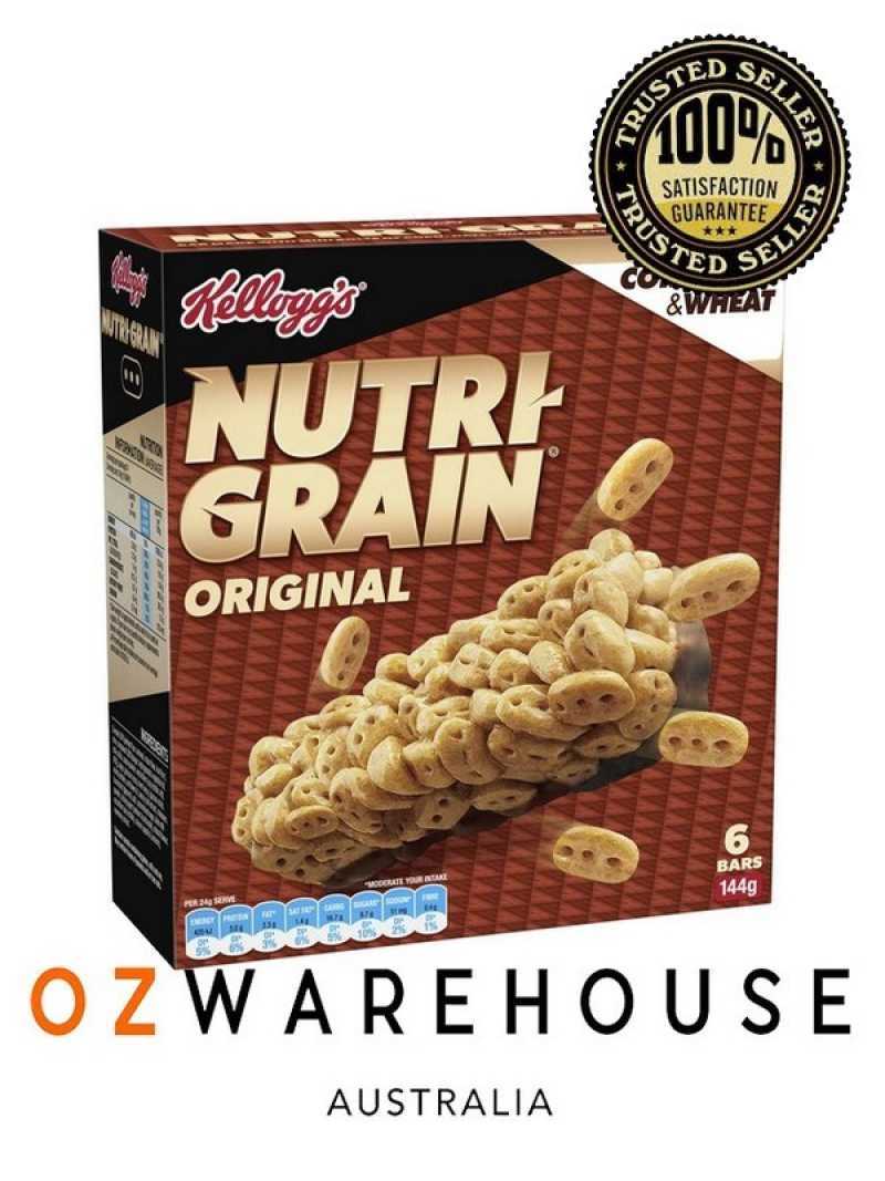 Jual Kellogg's NutriGrain Original Cereal Snack Bars 6 pack di Seller