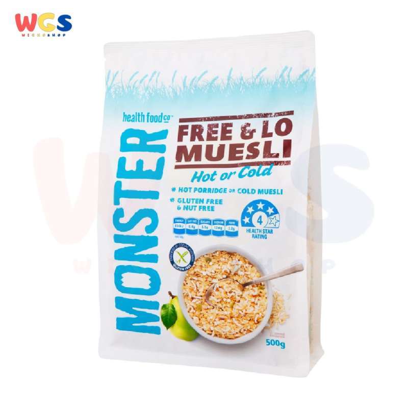Jual Monster Health Food Co Free & Lo Muesli Hot Or Cold Gluten Free