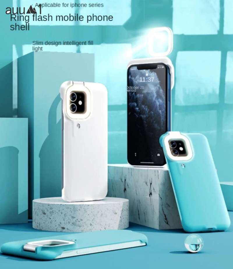 Promo Cas ing Iphone 12 Pro Max 11 Dengan Lampu Selfie Ring
